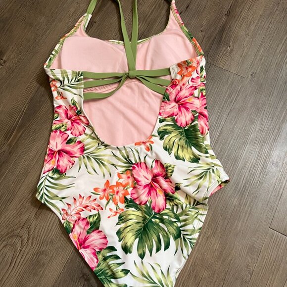 Hurley One Piece Floral Swim Suite, Women's size Small - Picture 5 of 8